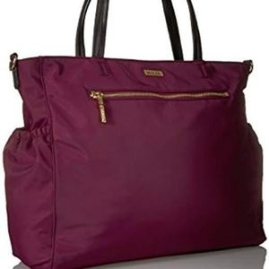 Milly Nylon Burgundy Diaper Bag